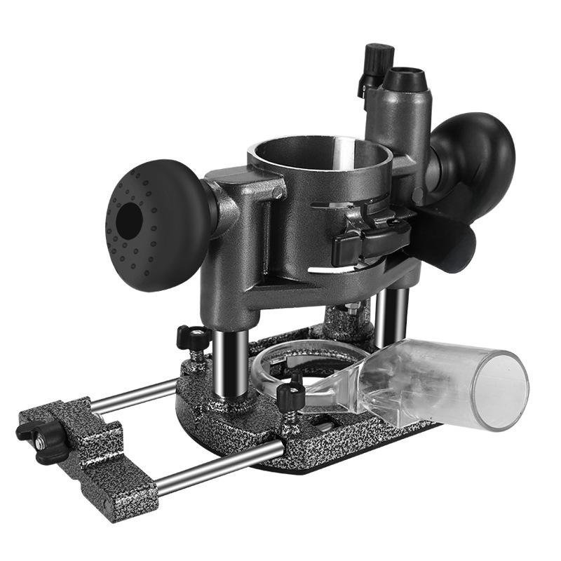 Adjustable Metal-and-Plastic Trimmer Base Cover with Transparent Top and Lifting Lock Accessories