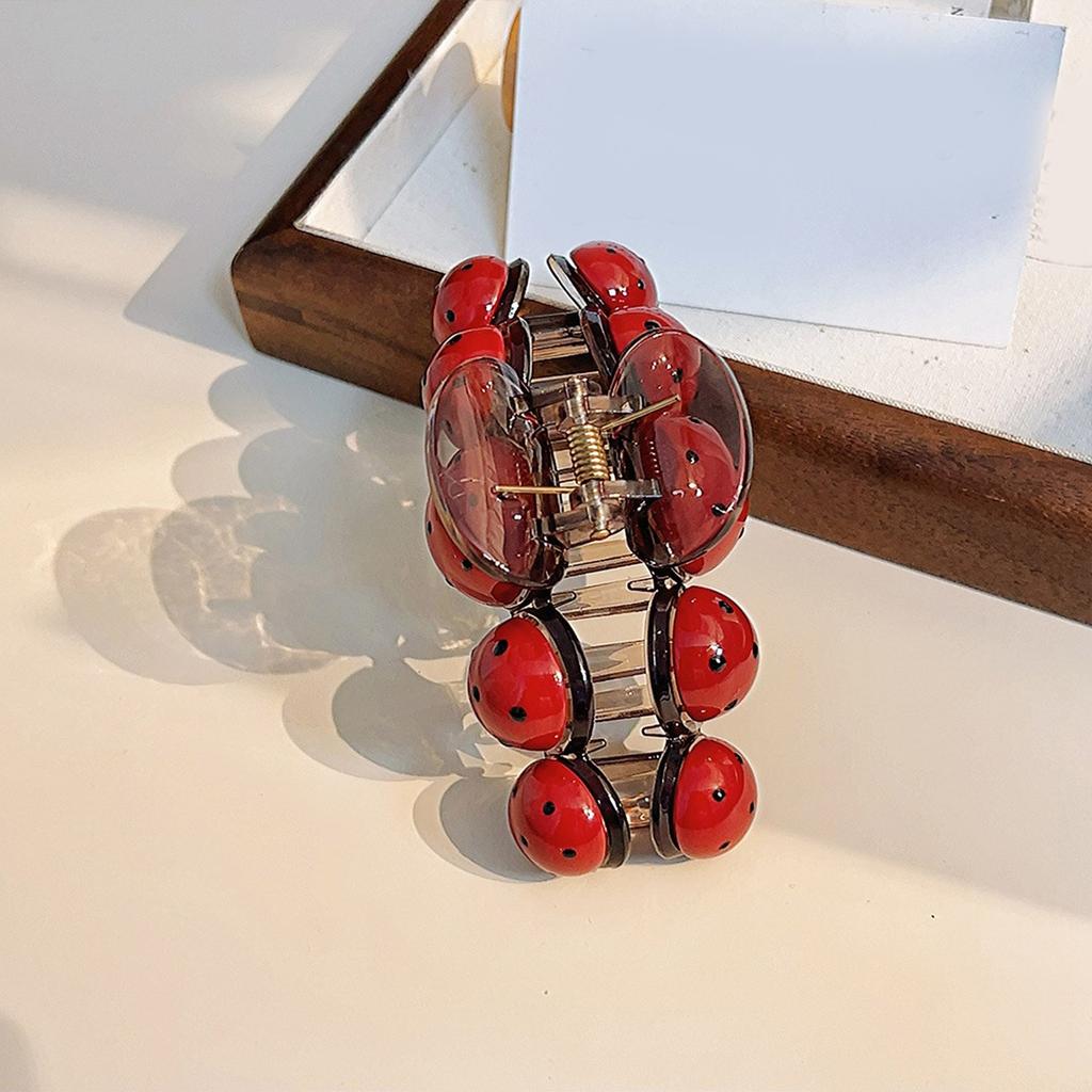 Hair Claw Clip Princess Theme Hair Jaw Clamps Cute Ladybird Hair Catch Barrettes Strong Hold Hairpin for Girls