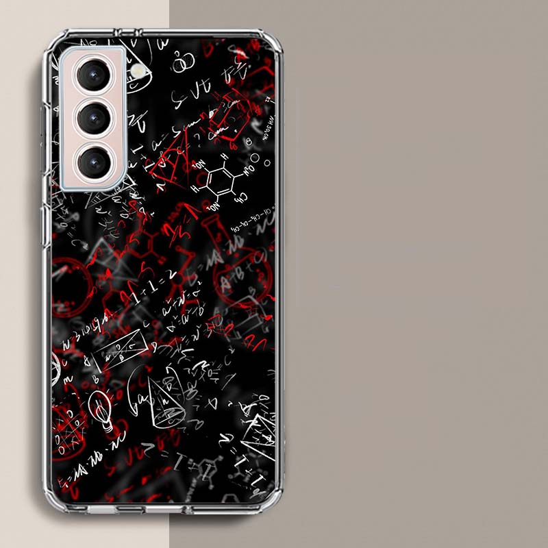 

Chemical Math Formula Phone Case For Samsung Galaxy S25 Edge S24 S23 FE S21 S20 Plus S22 S26 Ultra Cover Clear Cases TPU Capa Sh Samsung S20 FE