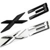 3D ABS Black Chrome Car Letters Rear Trunk Badge X3 Logo For X3 F25 Sticker Emblem X3 E83 F25 G01 Lettering Accessories