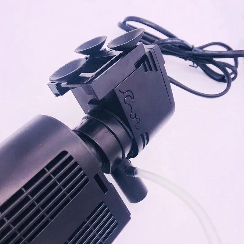 

240V 18W Aquarium Filter Pump For Fish Tank Internal Submersible Pump Spray Flow Biological Plus Power Filter Pump 28cmx7cmx5.5cm чорний
