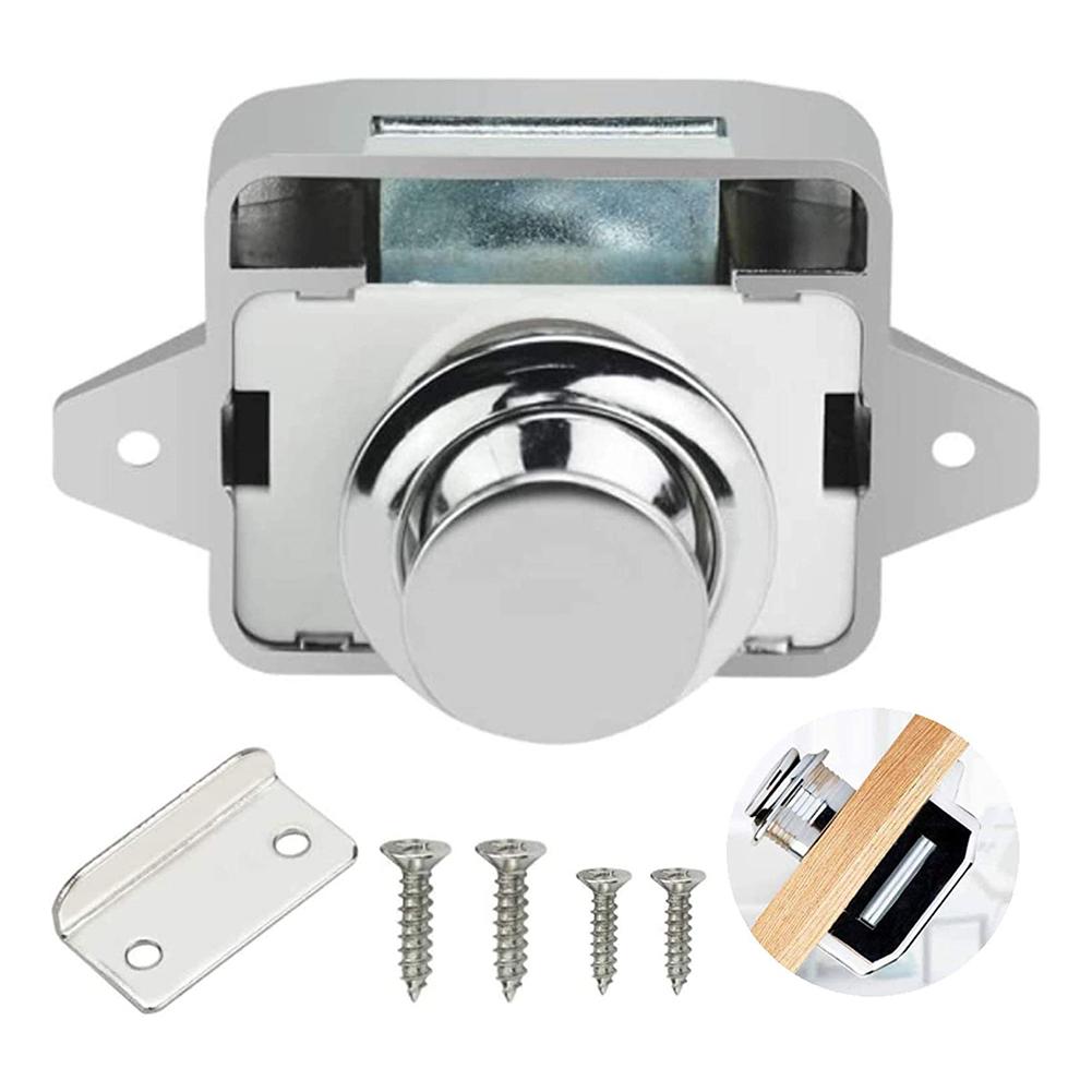 

10PCS Furniture Door Lock Motor Home Cabinet Drawer Locks for Furniture Hardware brown and gold
