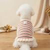 Pet Knit Sweater Dogs Cats Winter Striped Warm Clothing XS To XL Size