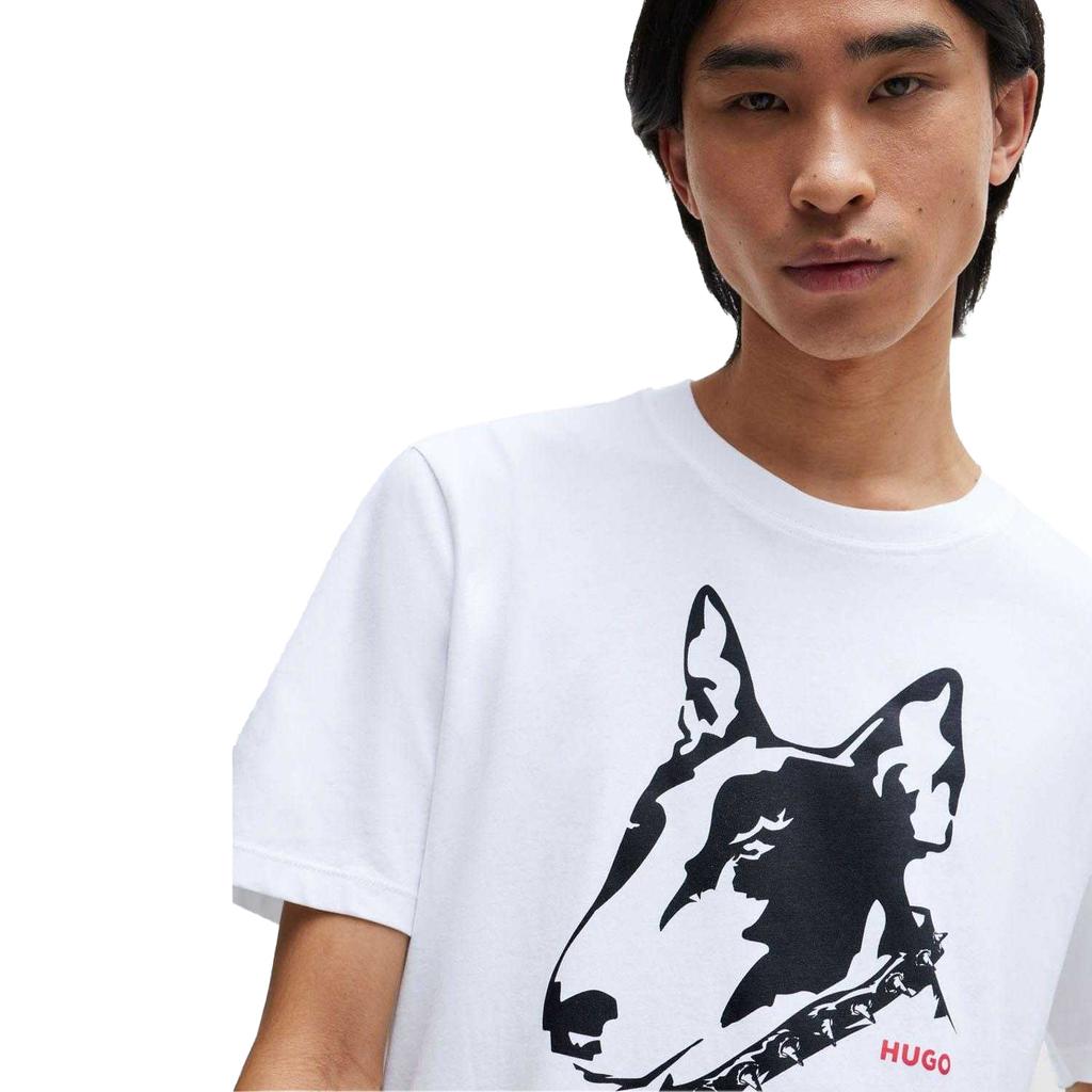 Hugo Herren T-Shirt mit Hundeaufdruck