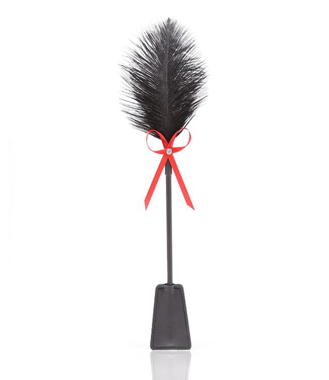 Feather Teasing Paddle with Diamond Bow for Couples