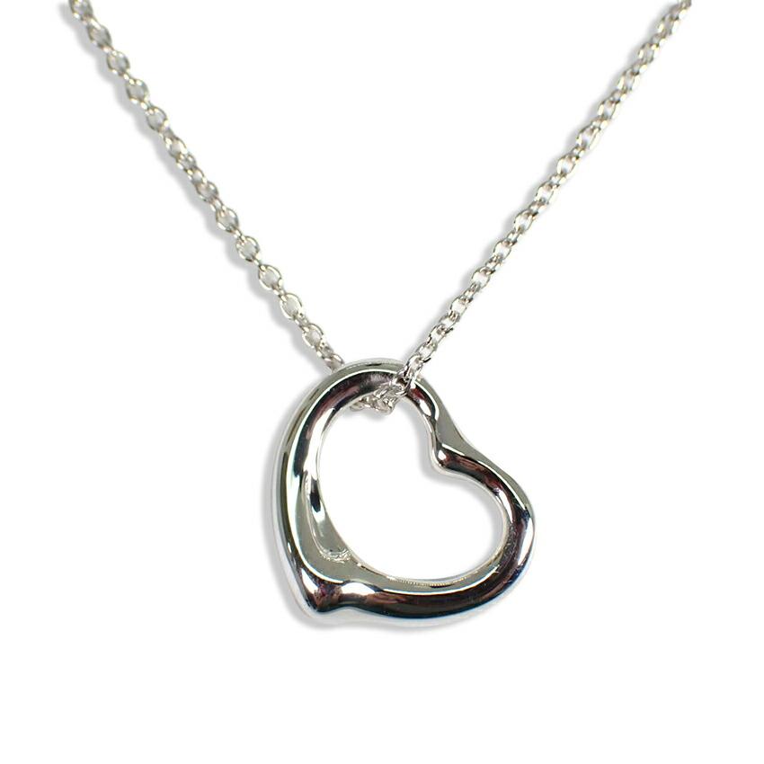 

[Б/у] TIFFANY/Tiffany 925 Open Heart Подвеска/ожерелье [g268-9]