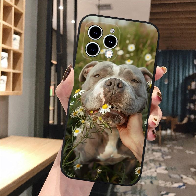 Phone Case Carcasa Funda For iPhone 17 Pro Max 17 Air 16 15 14 13 Pro Max 15 16 Pro 15Plus Pitbull Terrier Dog