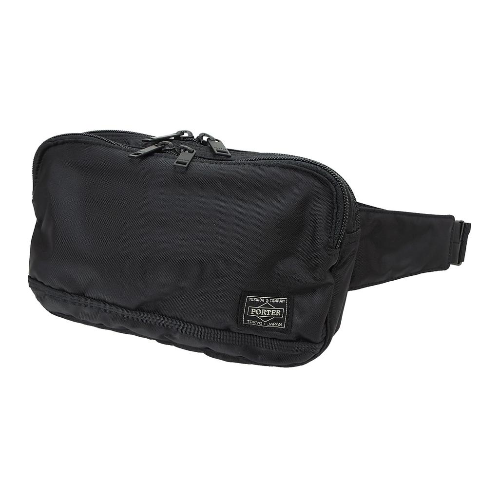 Porter Flash Waist Bag by Yoshida Body PORTER and & Co., Ltd., Bag, FLASH, Men's Women's (Black/BLK)