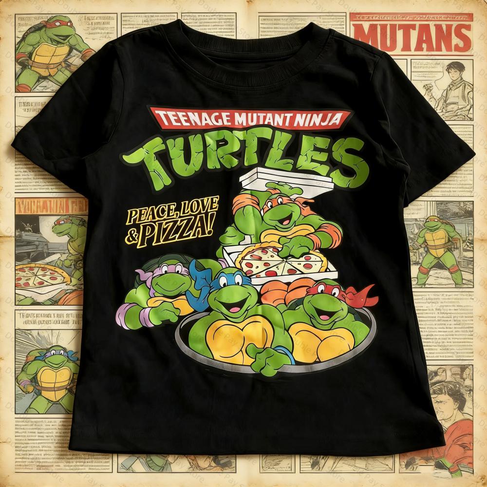 Bestseller Teenage Mutant Ninja Turtles TShirt for Children Aged Cute Cartoon Tops Kids Tshirt Unisexs Shirts Women Tshirts S разноцветный