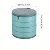 1pc Rotating Storage Box for Organizing Earrings, Rings, And Necklaces Made of Multi-Layer Plastic, Jewelry Boxes organizer box