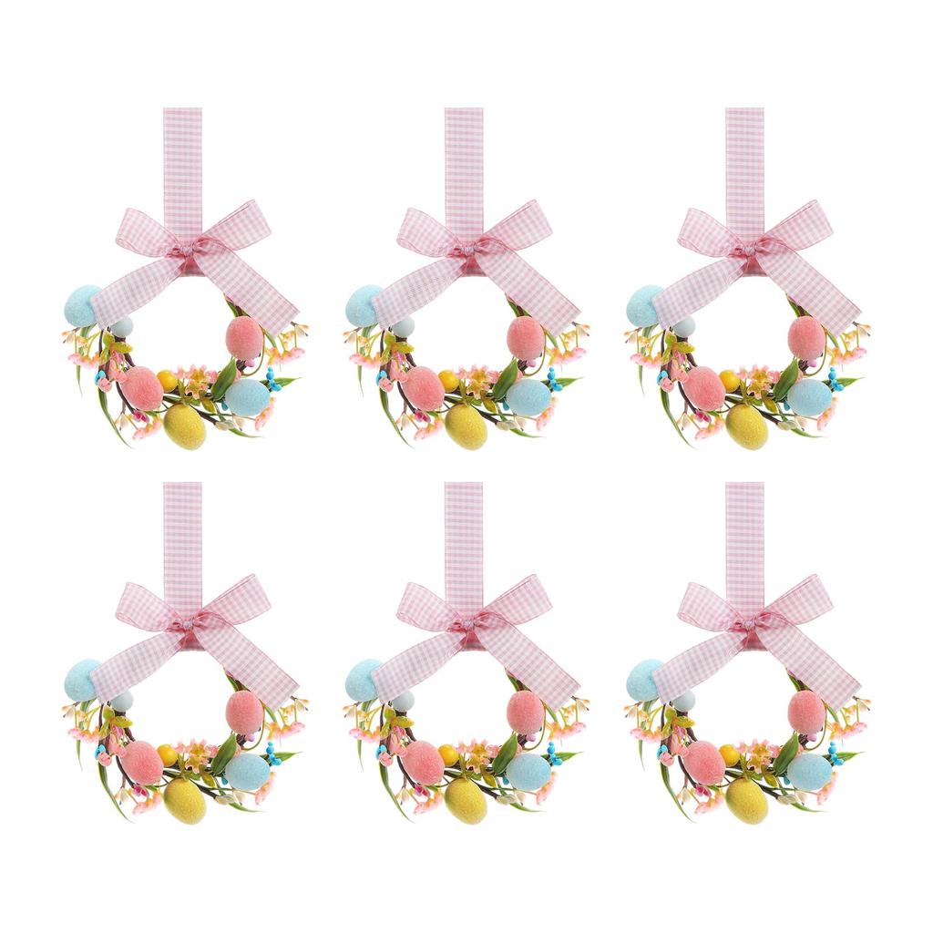 Miniature Easter Wreath, Suitable For Kitchen Cabinets, Miniature Spring Artificial Easter Egg Wreath.