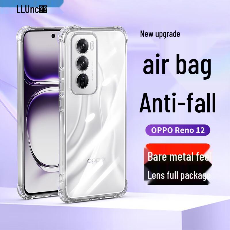 

Langke OPPO Reno Прозрачный ТПУ чехол-подушка безопасности OPPO Reno12