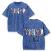 Retro Tokio Stadtbild T-Shirt Herren Damen Lässig Gewaschene Baumwolle Kurzarm Top
