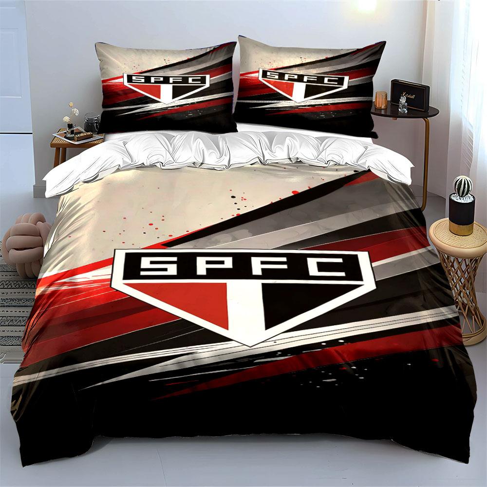 SPFC logo and stripes. Bedding sets Duvet cover sets Duvet covers Pillowcases(1 * Duvet Cover 2 * Pillowcases without duvet insert)