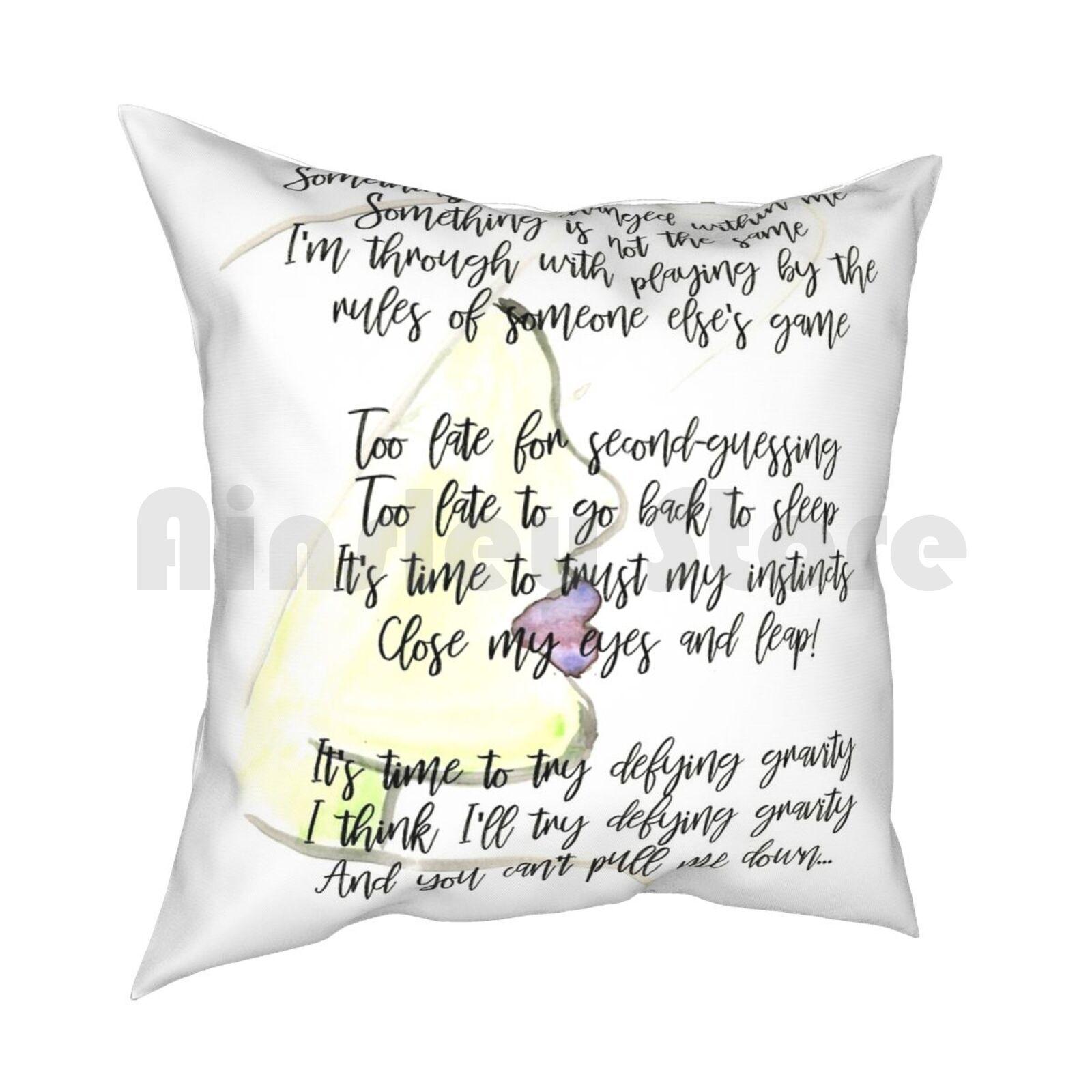 Elphaba Defying Gravity Wicked Pillow Case Printed Home Soft DIY Pillow Cover Wicked Elphaba Musical Theatre Music 30cmx30cm
