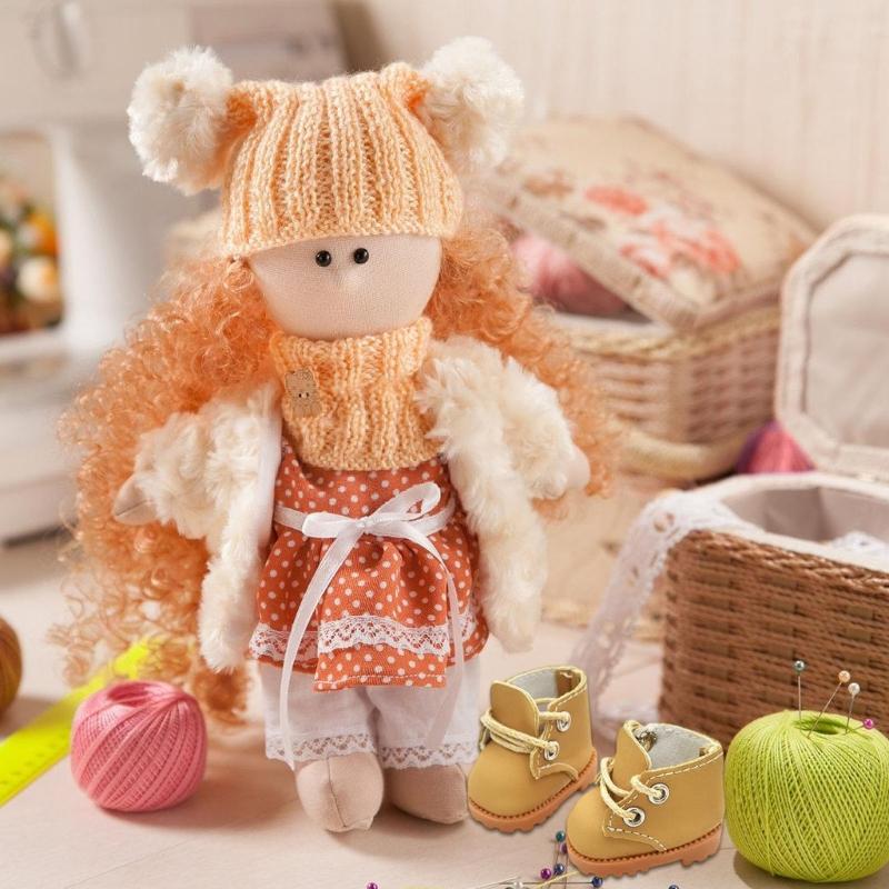 Miniature Doll Shoes With Metal Eyelets Simulation Bootie Replicas Figure For 17cm Anime Plush Doll Dressingup Accessory