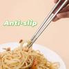 3 Pcs/Set 304 Stainless Steel Travel Cutlery Set with Storage Box Anti-slip Student Tableware Set Reusable Rust-proof