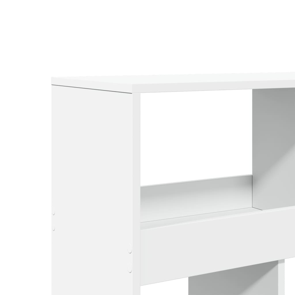 Vidaxl Regał, Biały, 100X33X125,5 Cm, Materiał Drewnopochodny