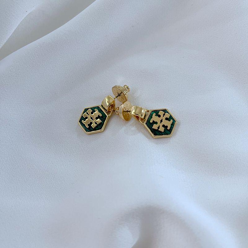 Europäischer & Amerikanischer Modeschmuck Minimalistische Sechseckige Muschel Metallohrringe für Damen