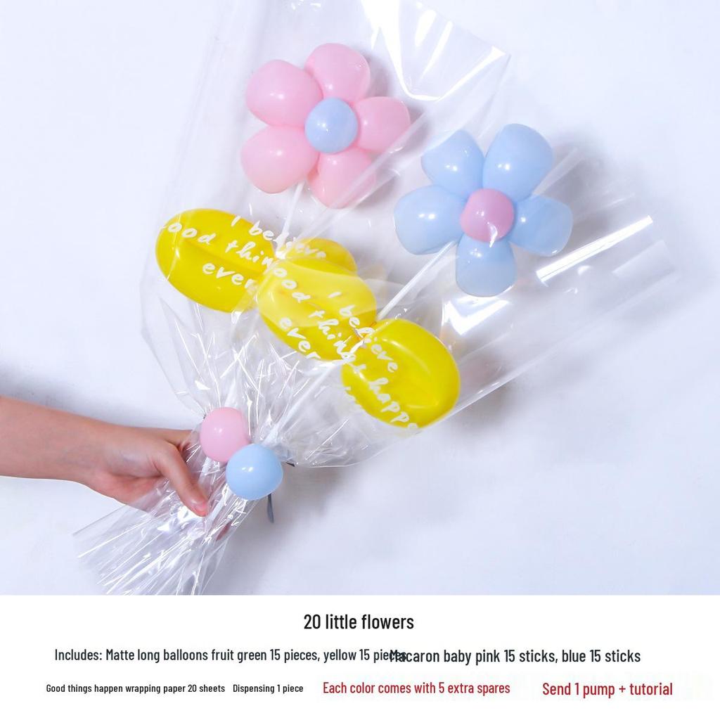 Ins Xiaohongshu DIY Blumen-Ballonstrauß-Set für Kinder - Japanische & Koreanische Partyballons