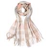New Korean-Style Plaid Scarf: Warm, Thickened Autumn/Winter Shawl for Women & Students - Cute Internet Celebrity-Inspired Neck Warmer