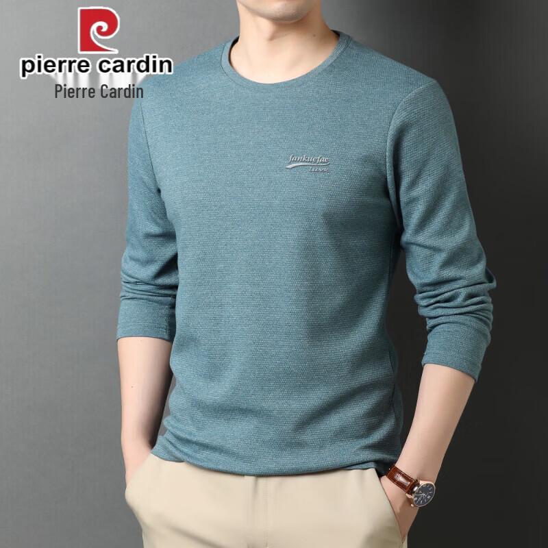 Pierre Cardin Men's Long Sleeve Round Neck Casual T-Shirt