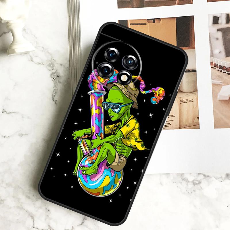 Space Alien Magic Case For OnePlus 12 12R 11 9 10 Pro 10R 9R 8T 10T Nord 3 CE 2 Lite 2T N10 N20 N30 CE4 Cover