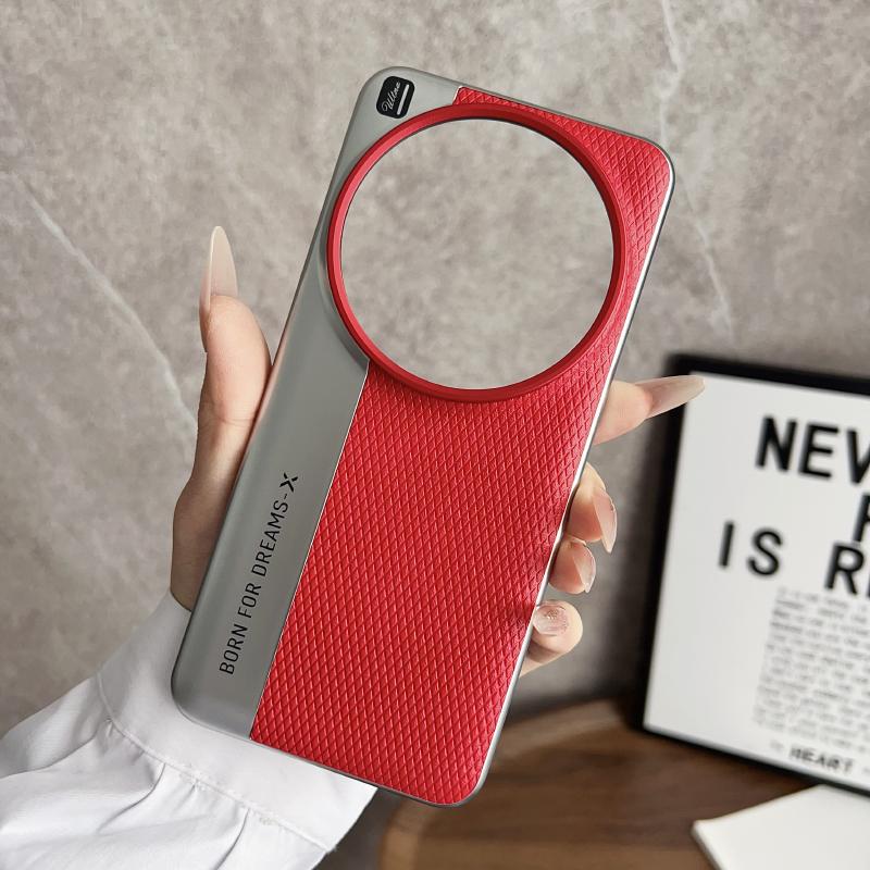 

New Luxury Color Collision Leather Hard PC Shockproof Phone Case For Xiaomi 15 Ultra SPro Pro 13 12 14 Ultra Bumper Back Cover Xiaomi 14 Ultra