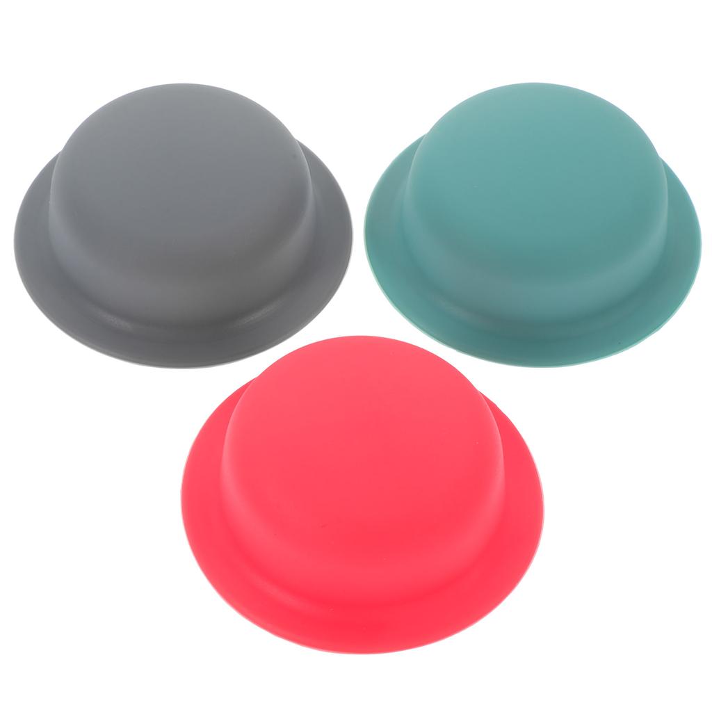 3 Pcs Silicone Pot Lid Cover Can Protector Handle Knob Sleeves Thicken Button Kitchen Accessory Caps Silica Gel Cooking
