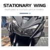 2X Universal Motorcycle Winglet Aerodynamic Spoiler Wing with Adhesive For Yamaha Suzuki Kawasaki Motorcycle Decoration Sticker
