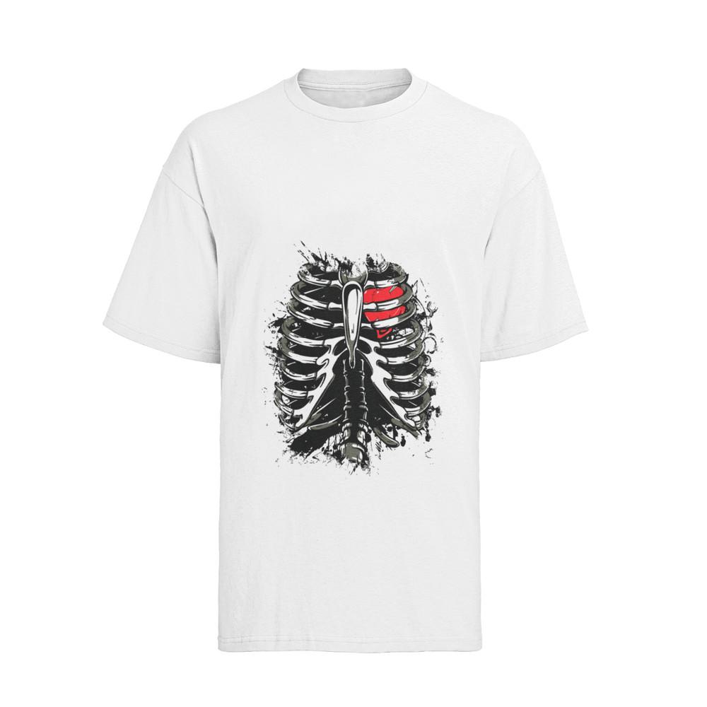 Rib Cage Heart Gothic Anatomy T-Shirt Mens S-XXXL