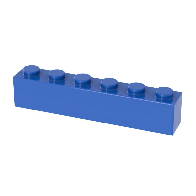[FunBrick] 10/30/50PCS DIY Bulk Building Blocks 1x6 Dots 40pcs Thick bricks Educational Creative Part classic sets Com