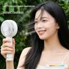 2026 Portable Handheld USB Rechargeable Fan with High Wind Power and Custom Logo Option