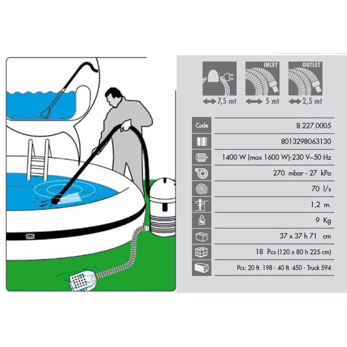 Aspirateur Pour Le Nettoyage Des Piscines Et Bassins Lavor Swimmy