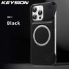 KEYSION Luxury Magnetic PU Leather Aromatherapy Phone Case for iPhone 16 Pro Max 16 Plus 16e Wireless Charging Borderless Cover