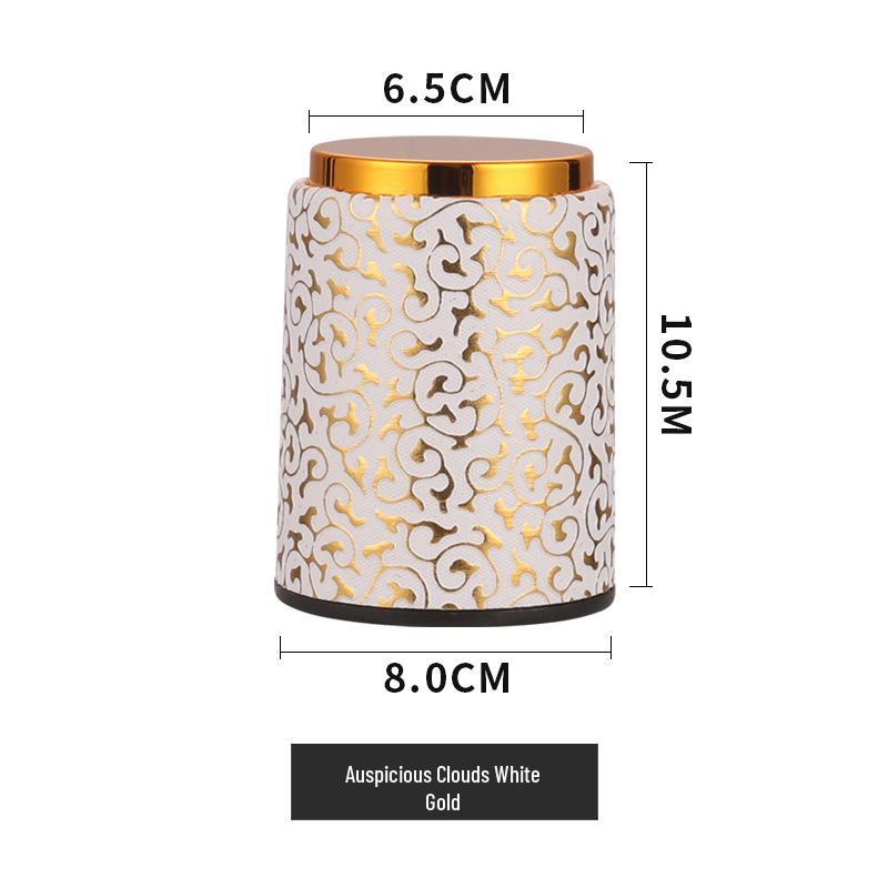 Verdickter Gold-Spitzen Leder Würfelbecher für Bar & Kneipe