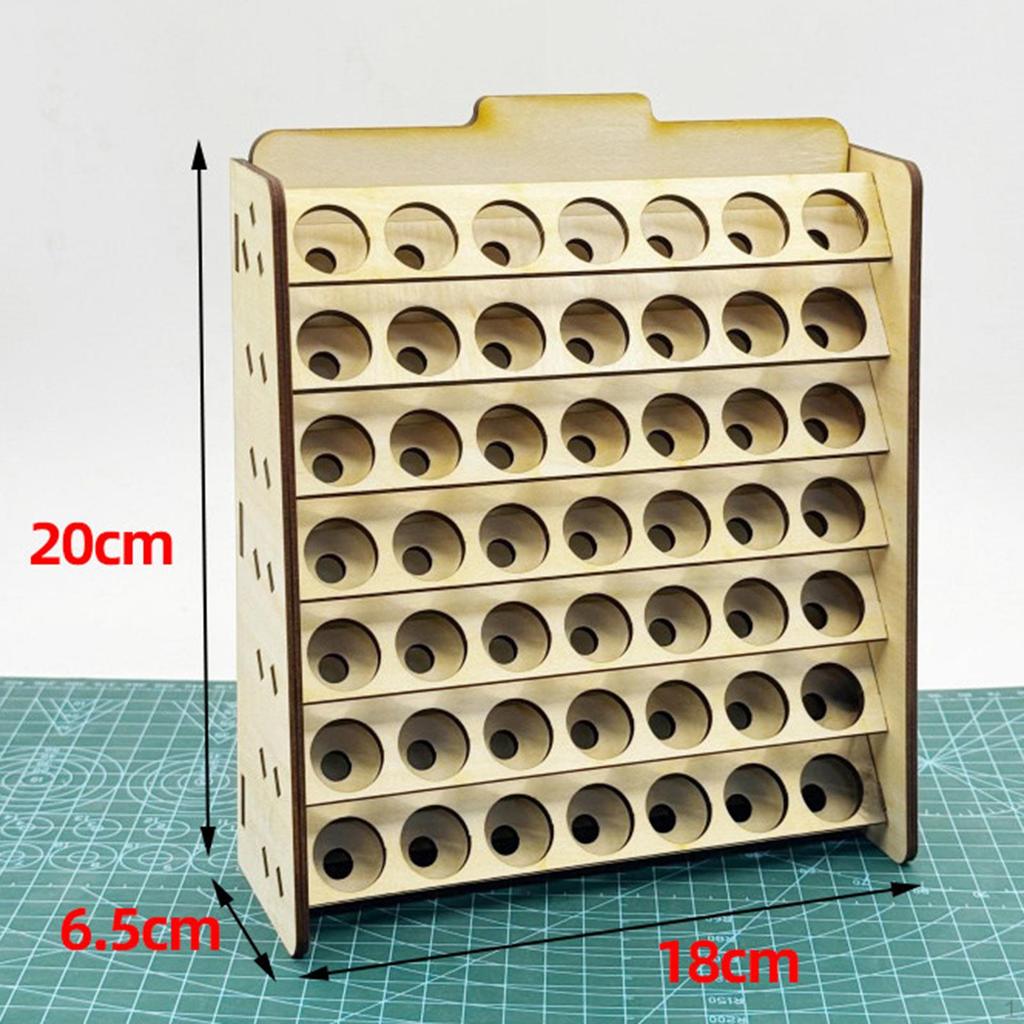 Paint Organizer, Storage, Bottle Holder, Multifunctional Solid Wood,
