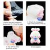 200Pcs Transparent Double-Sided Tape Pads Adhesive Dots Fastener Self Adhesive Tape Diy Action Figures Carpet Poster Fixing Tape