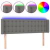 VidaXL LED Headboard Bedroom Furniture Double Bed Accessory Head of Bed Frame Interior Dark Grey 3123669