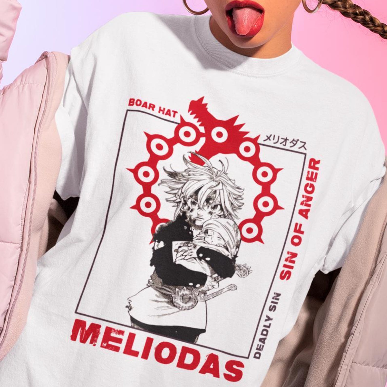 Meliodas Seven Deadly Sins T-Shirt - Nanatsu No Taizai Tee,Meliodas Shirt 2XL