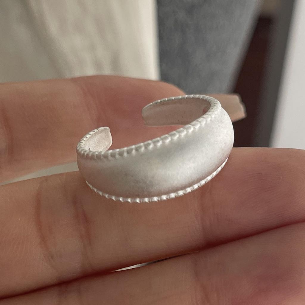 925 Sterling Silver Rings for Women Couple Minimalist Handmade Simple Ring Fine Jewelry Gift Prevent Allergy