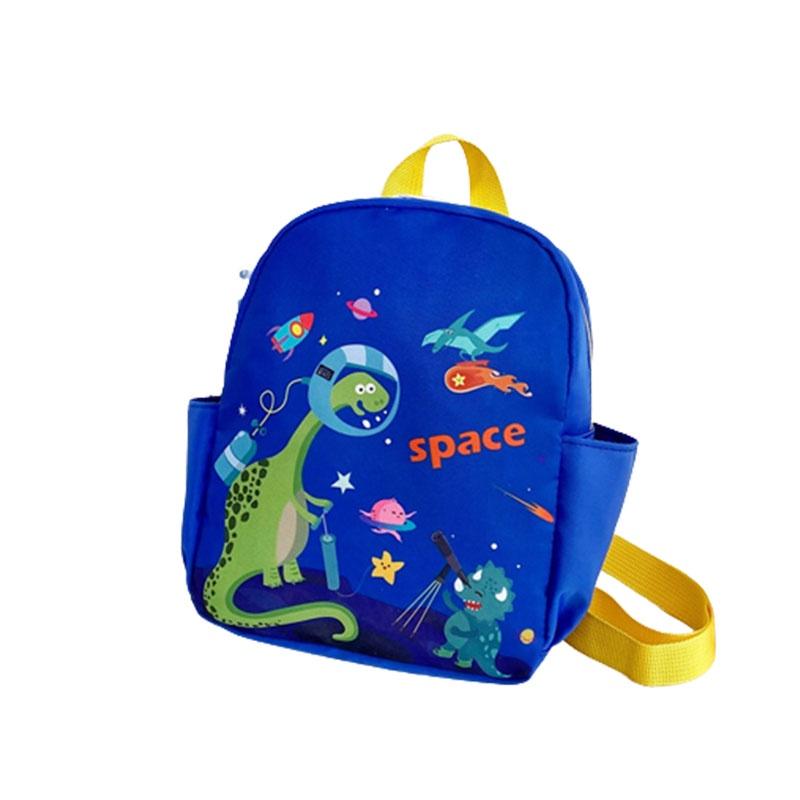 Cute Cartoon Print Nylon Children's Backpack For Boys And Girls Lightweight And Theft-proof