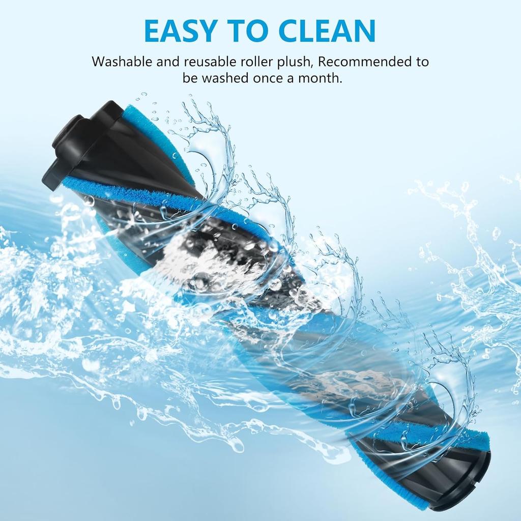 Vacuum Replacement Parts Carpet Brush Assembly with Roller Brush for INSE N5/ N3/ N6/N6S Cordless Vacuum Cleaner, Brush Head Replacement Accessories