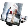 14" Screen Magnifier for Cell Phone – 3D HD Magnifing Screen Enlarger Projector for Movies Foldable Mobile Phone Stand Holder