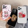 Cartoon Owl Cute Phone Case For iPhone 15 14 11 12 13 Mini Pro XS Max Cover 6 7 8 Plus X XR SE 2020 Funda Shell