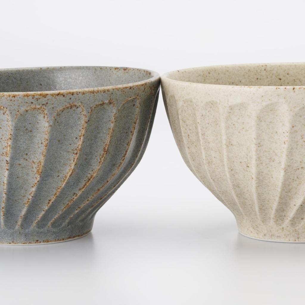 Aito Seisakusho Pair of Mino Ware Bowls Diameter X 8cm and Small Plates Perfect As a Dishwasher and Microwave Perfect for and Made In Product 113517