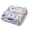 Cartoon Tamagotchis Fleece Blankets Custom Throw Blankets for Home 150*125cm Quilt