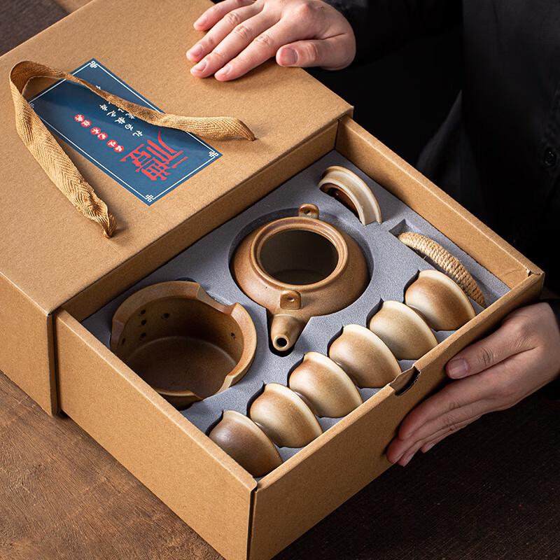 Beifu Wood-Fired Coarse Pottery Tea Set