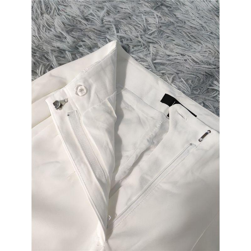 Foreign Trade Order Lu High-Quality Texture High Waist Belly Holding Heavy Drape Hip-Type Show Small Wide-Leg Pants Commuter Suit Pants