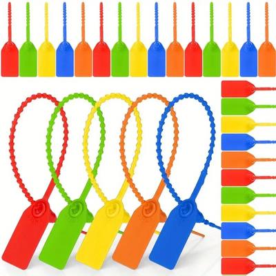 30 st Blandade Plast Förseglingsband Dragkedjor För Tomma Säkerhetsetiketter Engångs Självlåsande Skyltning Släpvagns Lastbilsförsegling Band 25 cm